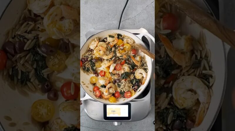 One Pot Shrimp Orzo Recipe | Easy Shrimp Pasta Meal Prep 30 Minutes #withlovemeghan #meghanmarkle