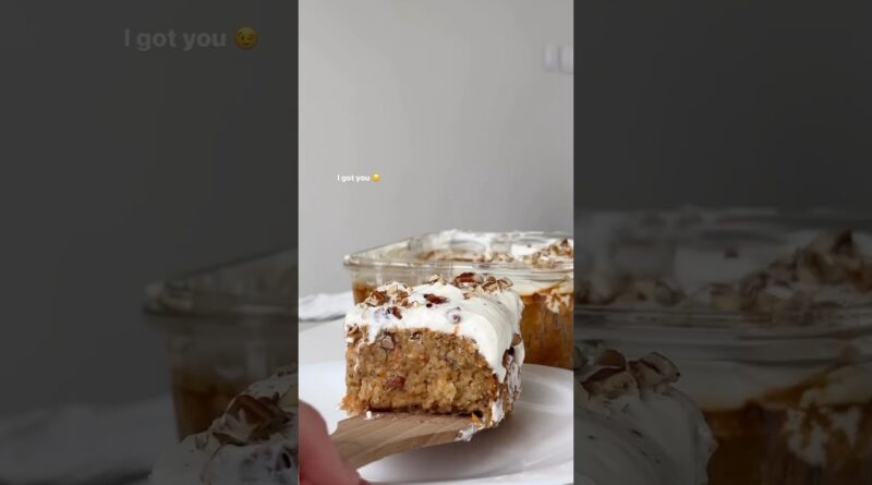 Carrot Cake for Meal Prep