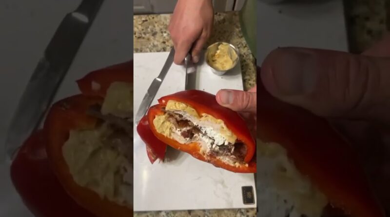 Low Carb Bell Pepper Sandwich
