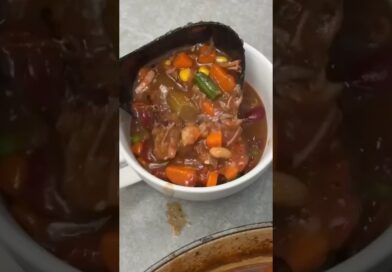 Beef and Bean Soup Recipe  | 40g Protein Budget Soup $3 Per Serving #soupseason #cooking